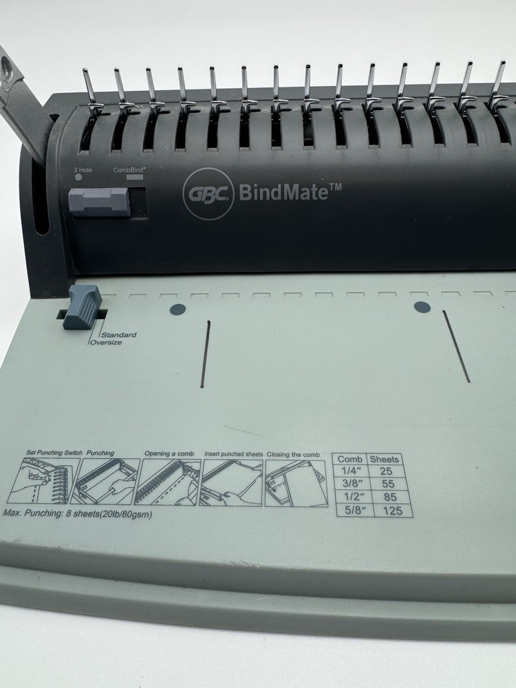 GBC BlindMate binding Machine Product # 7706170 with Backbones
