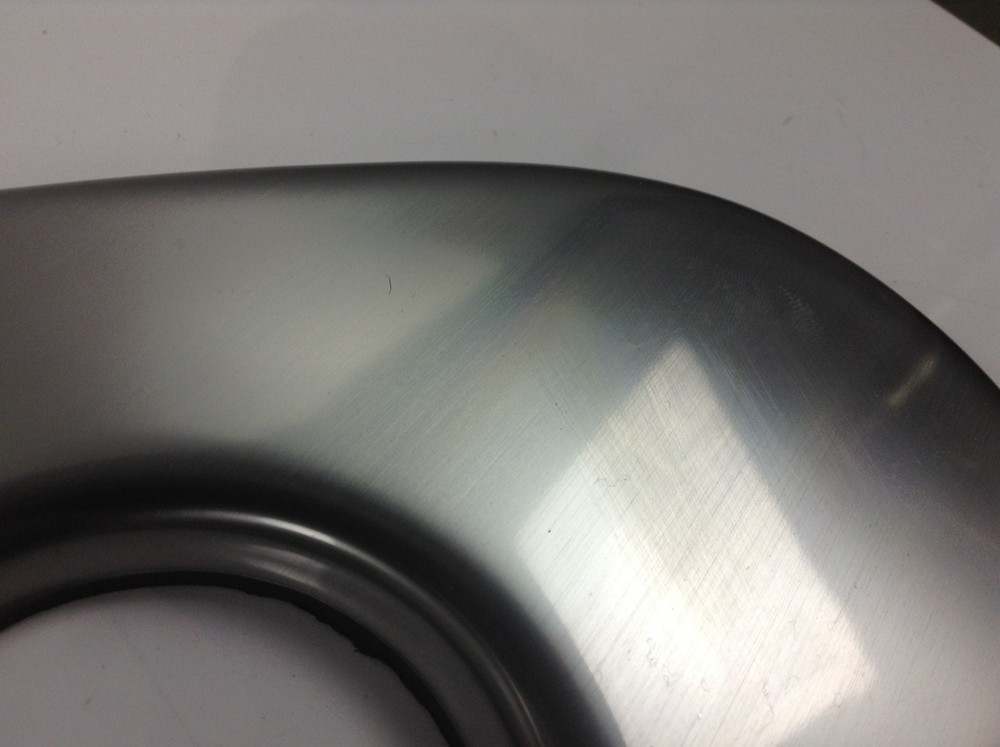 Gray/Chrome colored Boat Panel w/ Damage