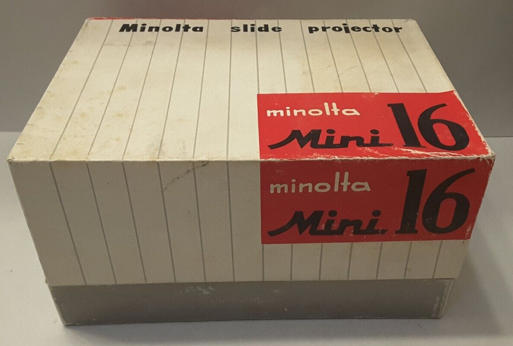Vintage Minolta Mini-16 Projector, Original Case & Box, Tested and Working