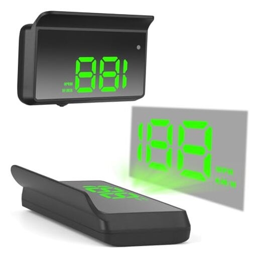 Heads Up Display GPS Speedometer for Car Universal Windshield Head Up W2 Green