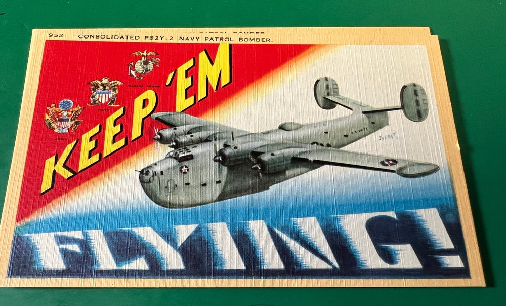 CONSOLIDATED PB2Y-2 CORONADO 1943 POST CARD GROUPING