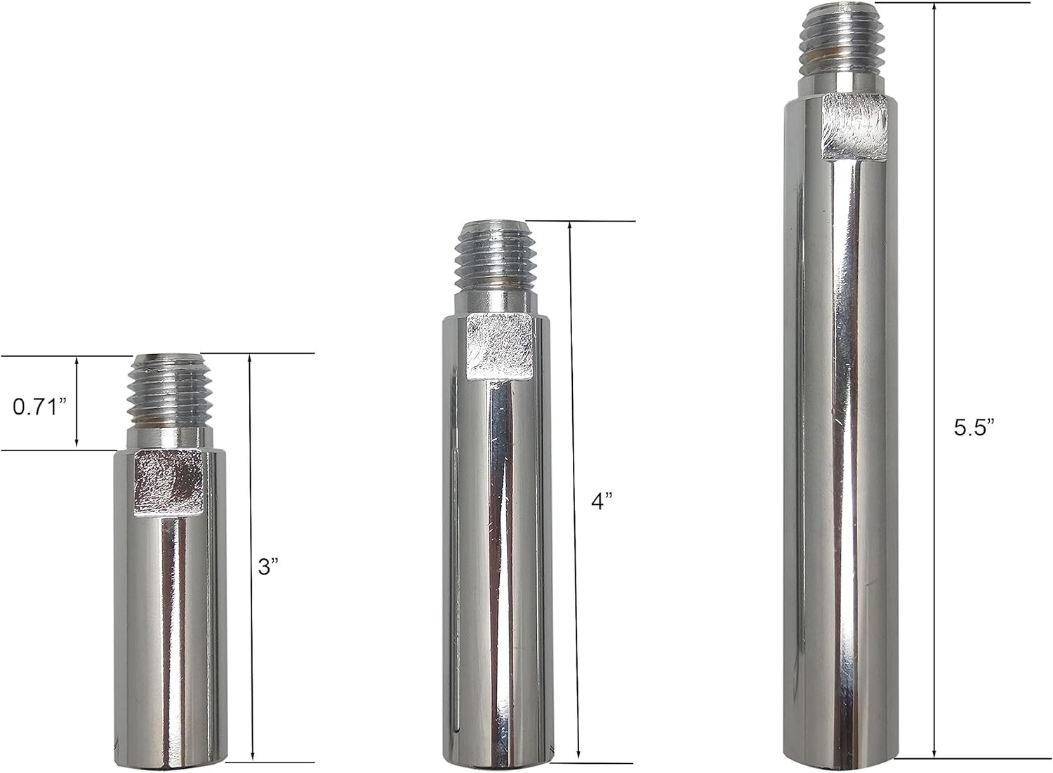 5/8"-11 Angle Grinder Extension Shaft Connecting Rod with Grinder Adjustable
