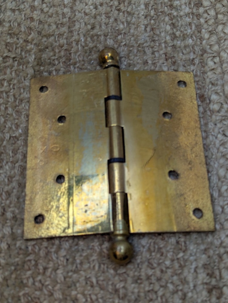 5" x 5" Solid Brass Ball Tip Door Hinge Door Hardware
