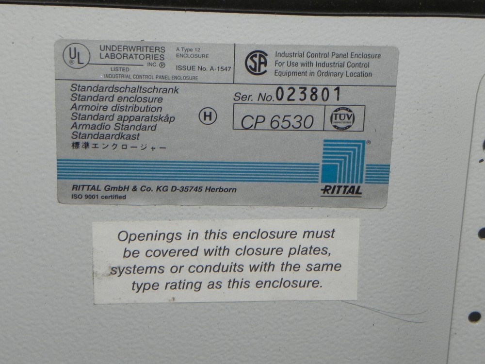 Rittal Industrial Control Box Panel CP-6530 with all Components