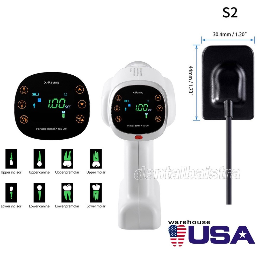 Dental X Mobile Ray Machine Unit Digital High Frequency no Shield+ Sensor Size 2
