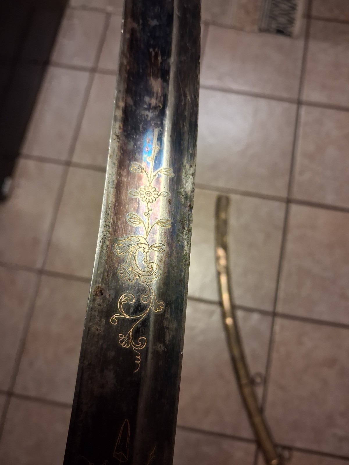 Signed John Prosser of London- War of 1812 Infantry Officers Sword w Scabbard