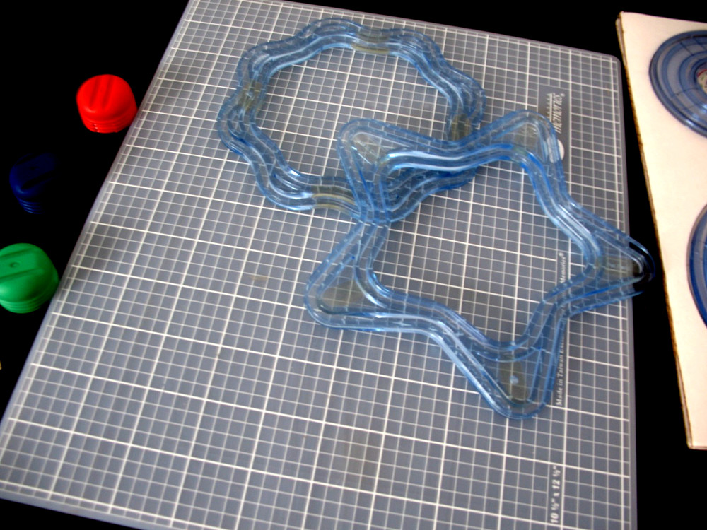 Creative Memories CustomCutting, mat blades, Ovals, Circles, Celestial Patterns.