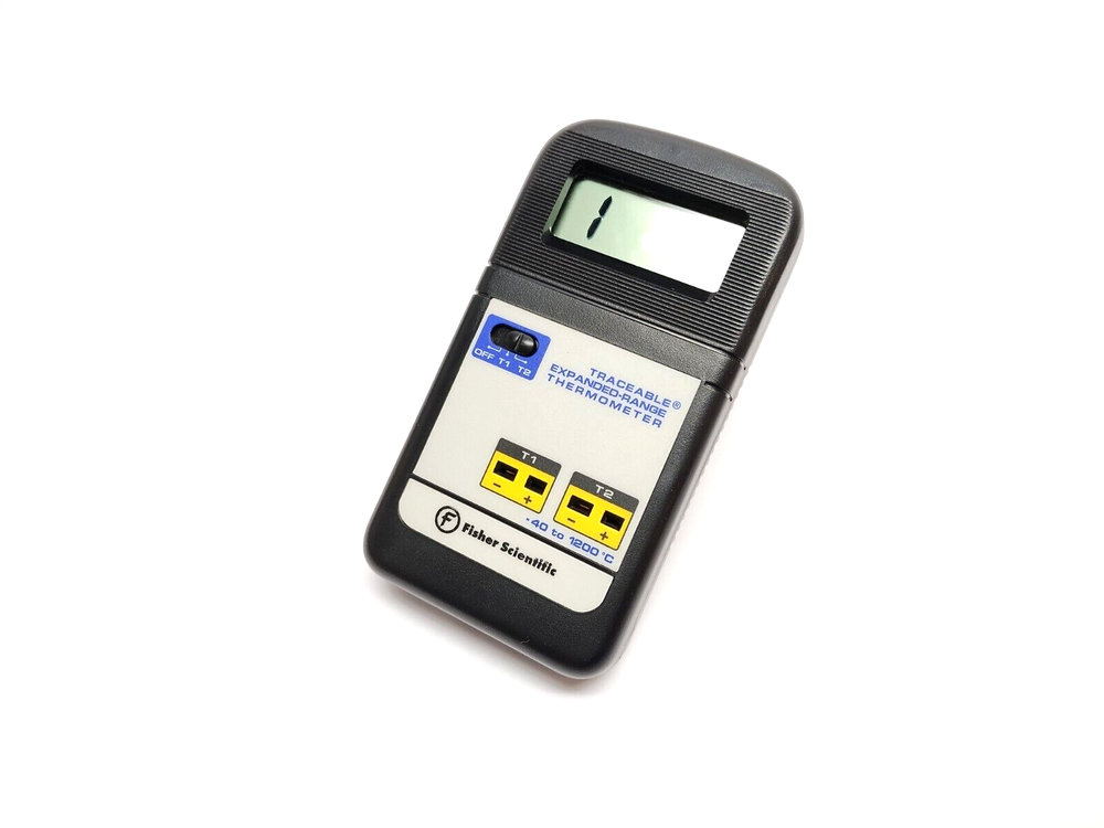 Fisher Scientific 15-077-11 Traceable Expanded-Range Thermometer w/ Case