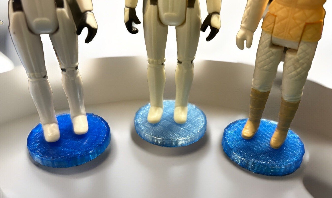 Original And Retro Collection Star Wars action figure stands QTY 35