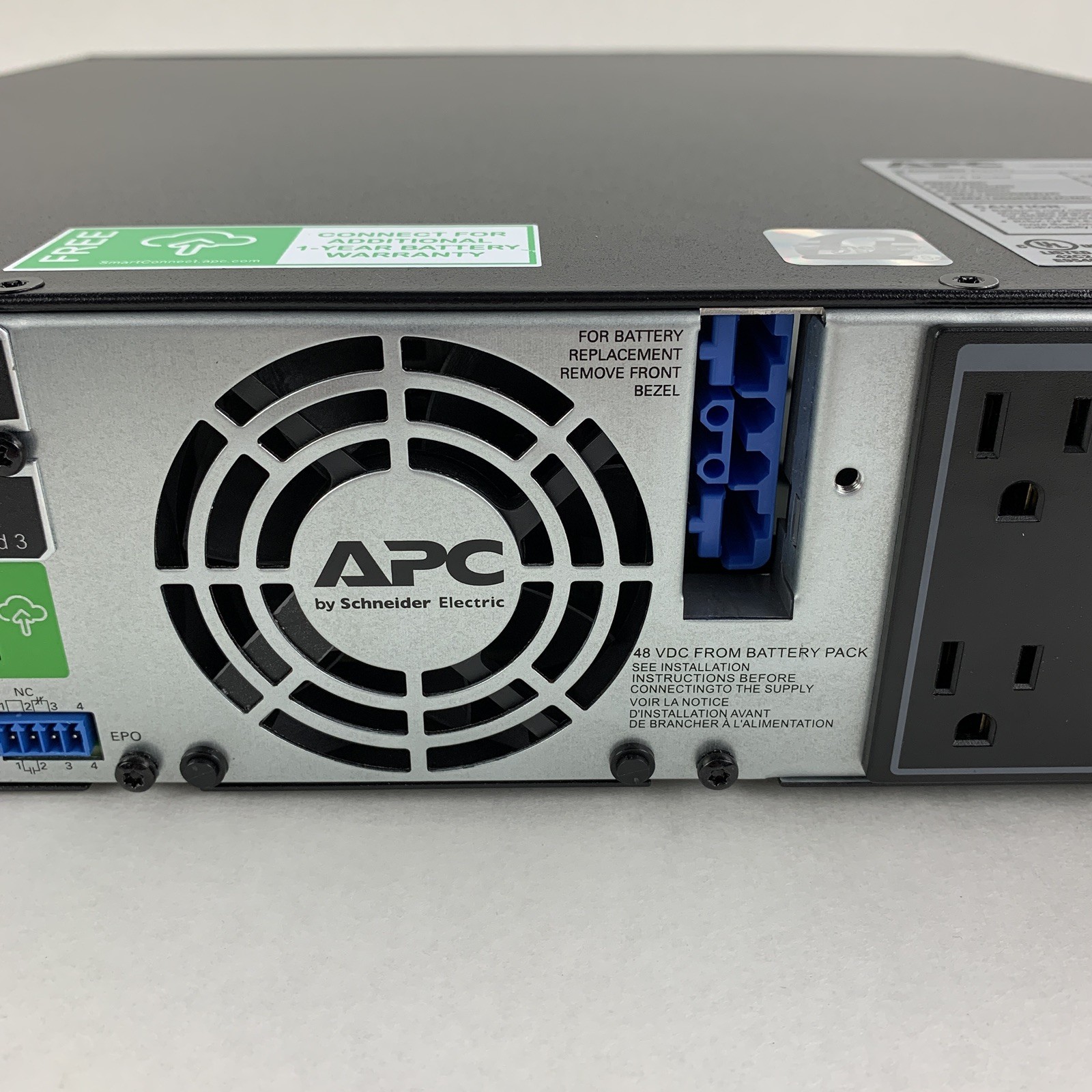 APC SMX1500RM2UCNC Battery Backup UPS w/ AP9641 No Batt No Caddy No FacePlate