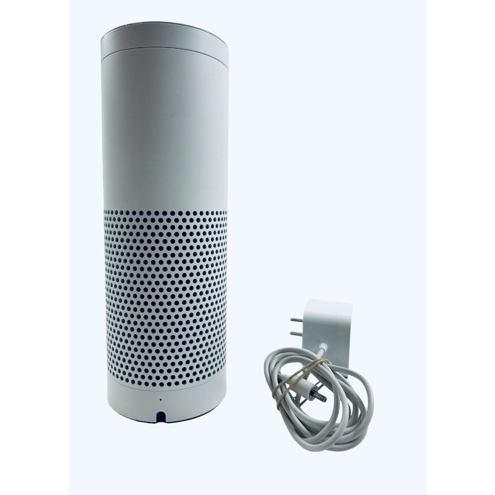 Amazon Echo Smart Assistant White 1st Gen Power Cord Powers On