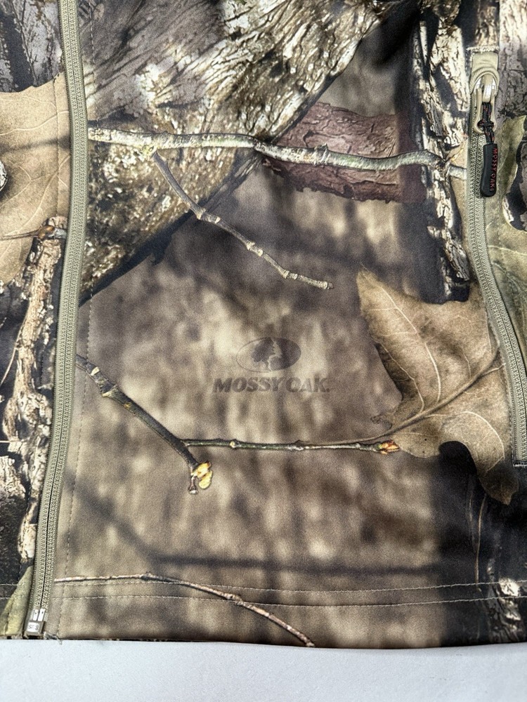Mossy Oak Camo Softshell Jacket XL Scent-Factor Hunting Full Zip