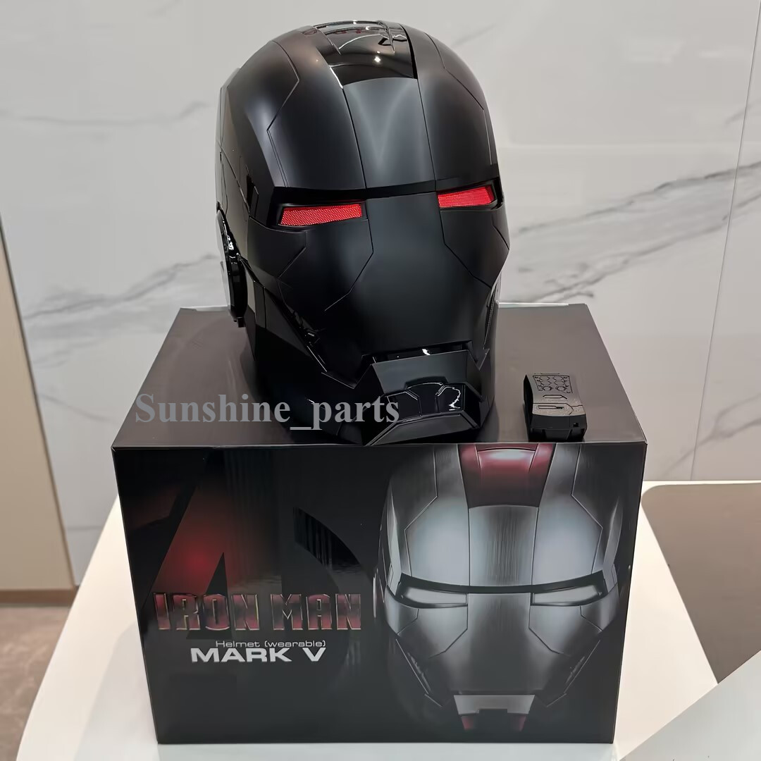 2025 Autoking Iron Man Black MK5 Helmet Electronic Wearable Voice-control Mask