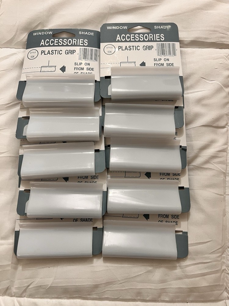 6Pieces Shade Pulls for Roller Shades, Window Shade Pulls, White Roller Shade.