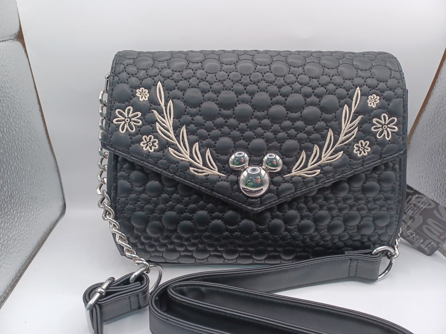 NEW Loungefly Disney Mickey Mouse Artist Sketch Crossbody Bag-Black