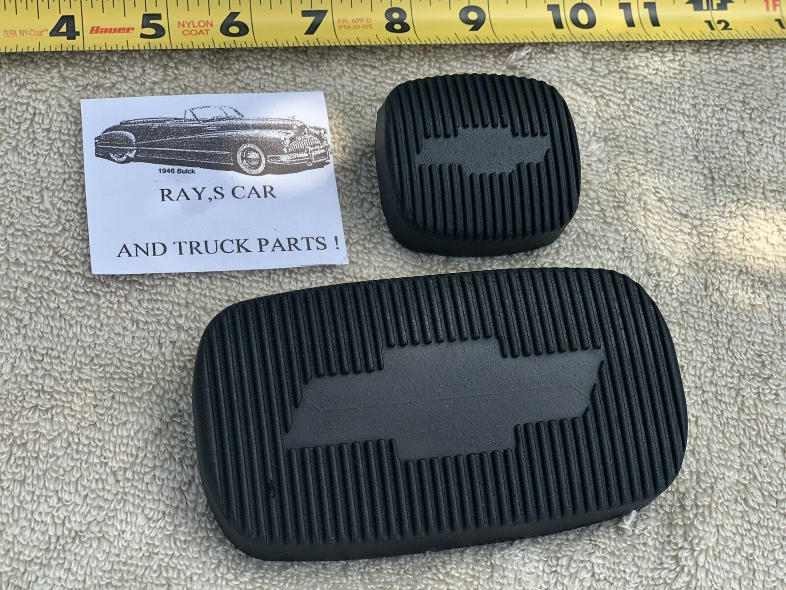 59 TO 64 IMPALA , BEL AIR , BISCAYNE EL CAMINO REPLACEMENT PEDAL SET WITH BOWTIE