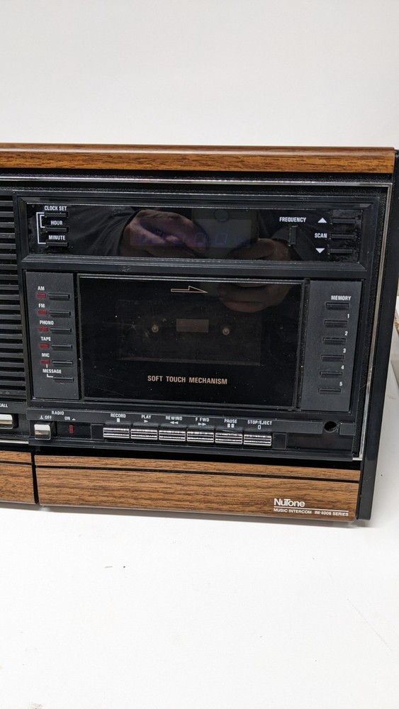 NuTone IMA-4006 Intercom Master Station Woodgrain IM4006 + Bracket - Untested