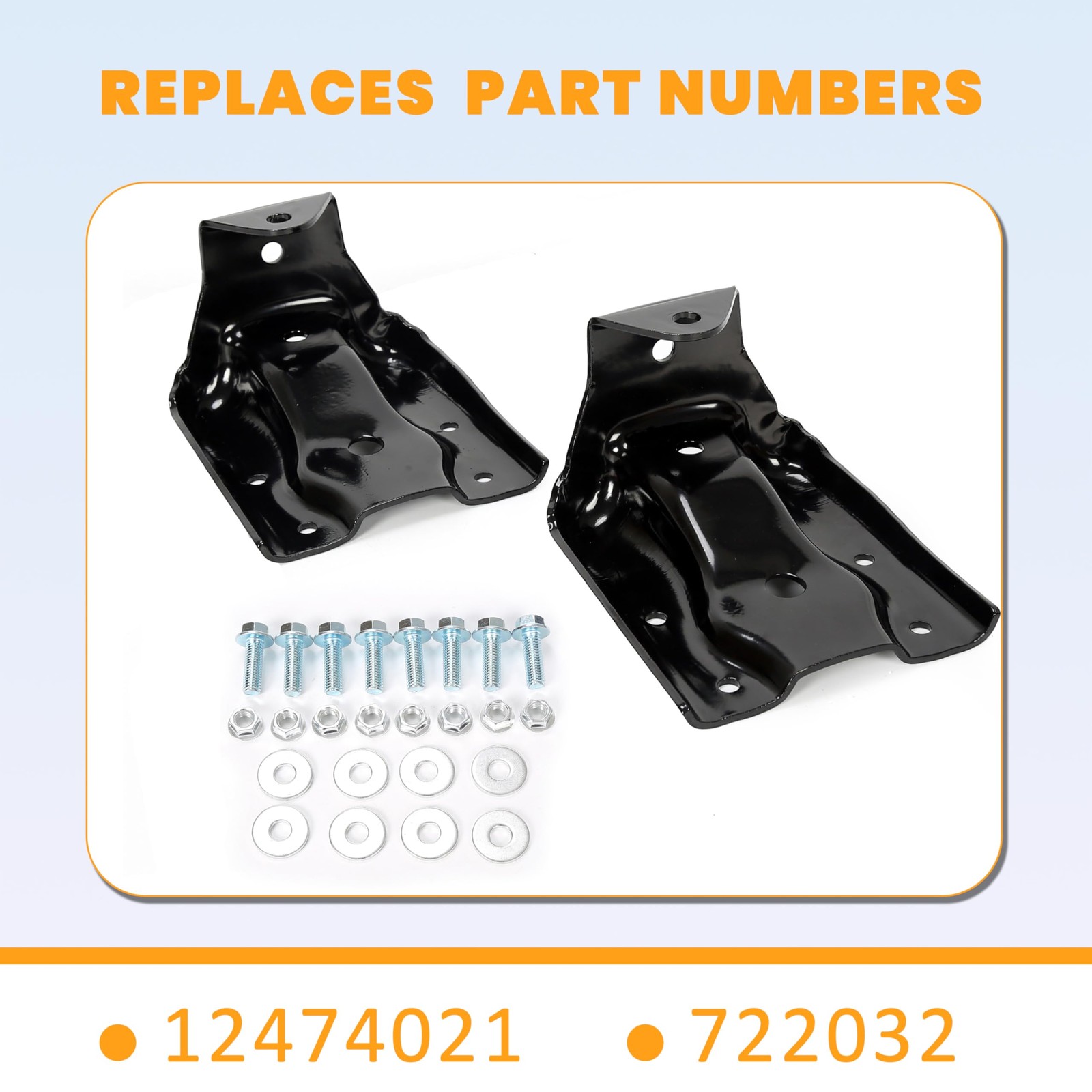Rear Leaf Spring Bracket Kit Compatible with 1999-2015 Chevy Silverado