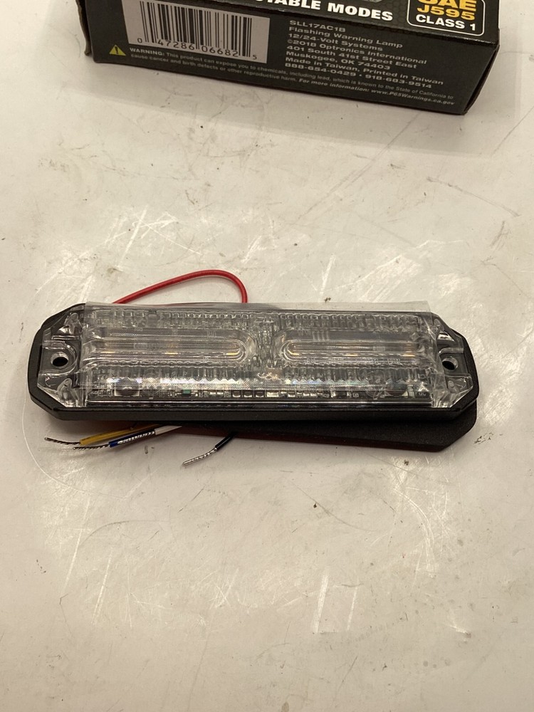 Optronics SLL17AC1B Surface Mount Amber LED Warning Lights 72 adjustable modes