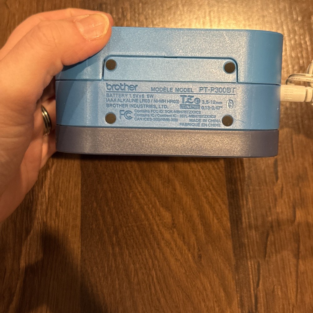 Brother P-touch Cube Bluetooth Label Printer - Blue (PT-P300BT)