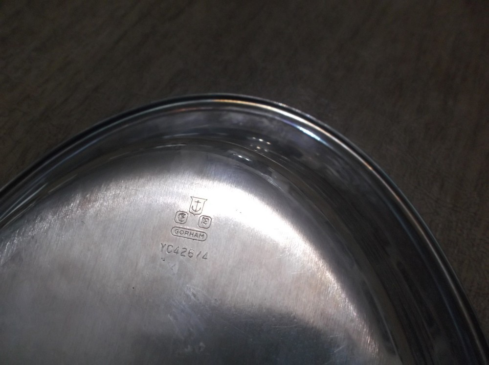 Vintage Gorham Silverplate 2 Piece Oval Covered Vegetable Serving Dish #YC426/4