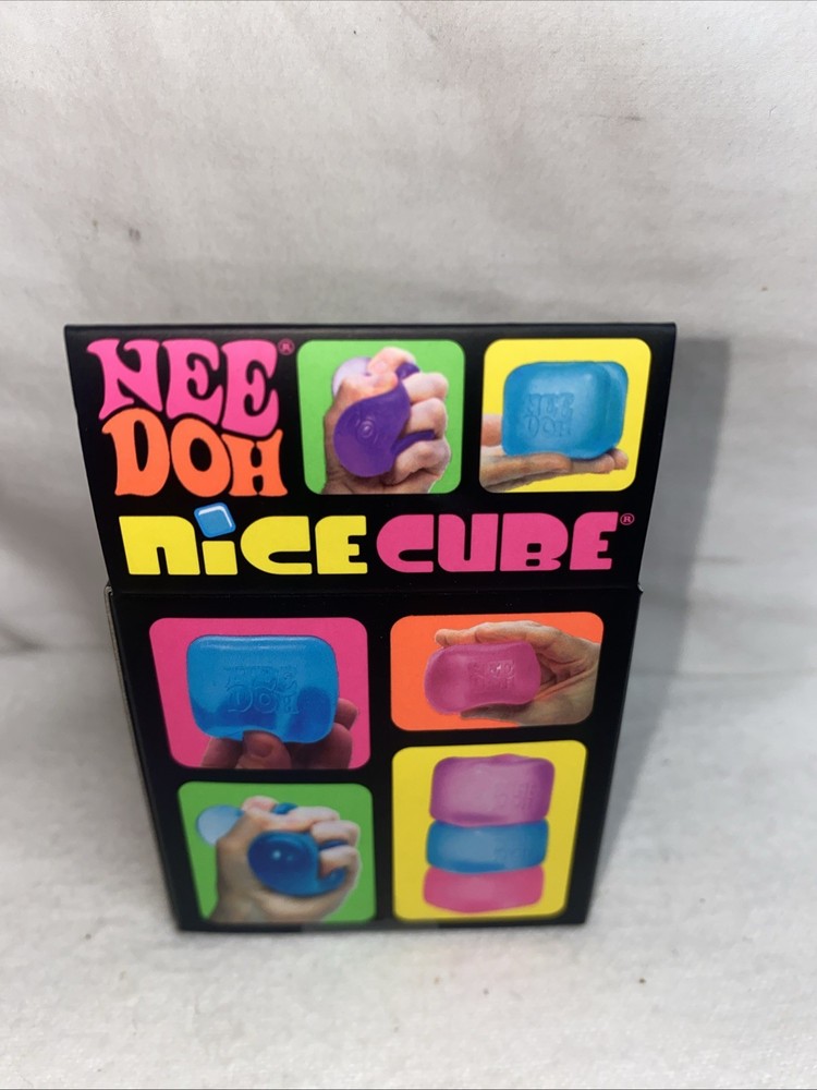 Nee Doh-Nice Cube-Super Solid Squish-Purple-Sealed