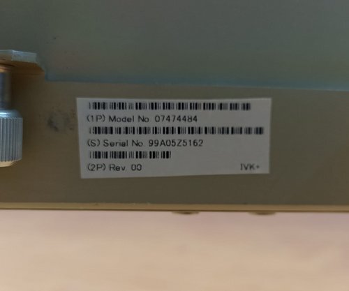 SIEMENS MODEL 07474484 INPUT/OUTPUT MODULE WITH ON/OFF SWITCH, USER FRONT PANEL