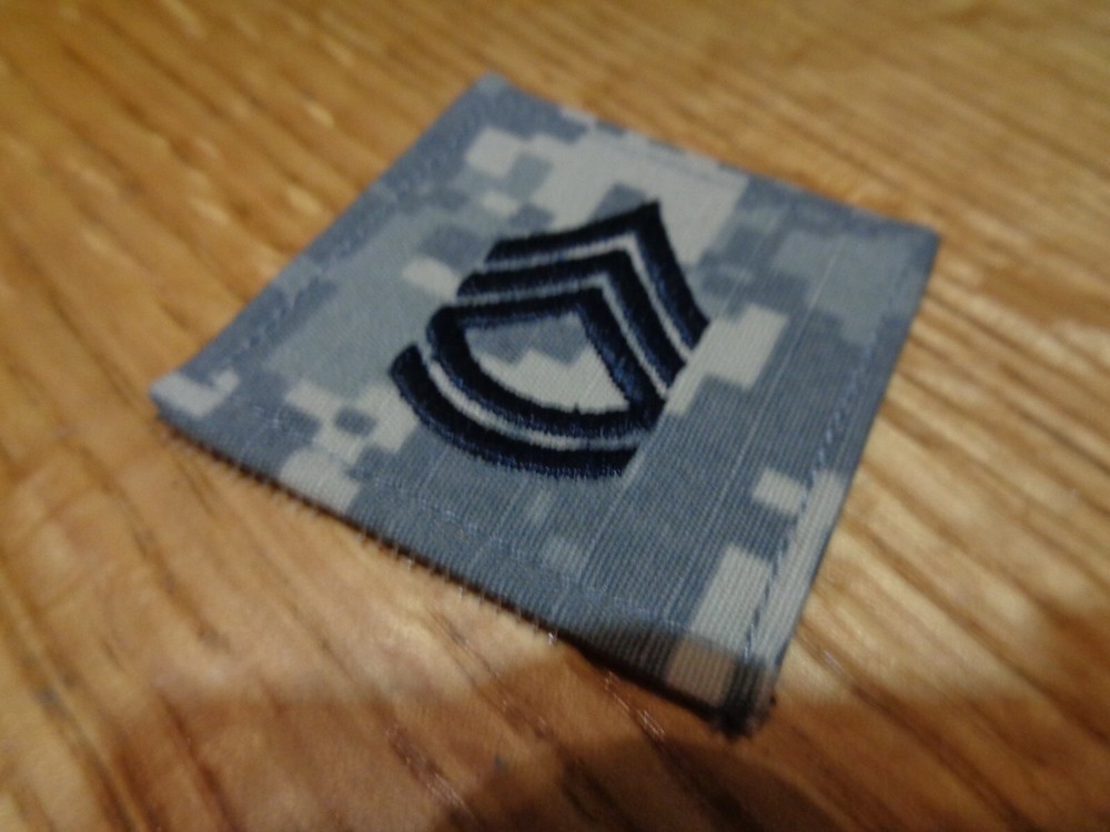ACU E7 SERGEANT FIRST CLASS SFC Rank Patch Hook Fastener 2” X2” US Army NWOT