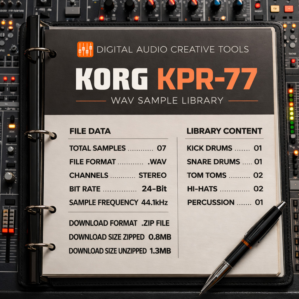 Korg KPR-77 Drum Machine Sample Library
