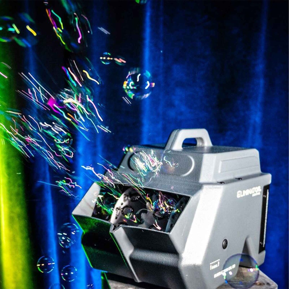 Eliminator Lighting BUBBLETRON EXL GO Powered Portable Bubble Machine