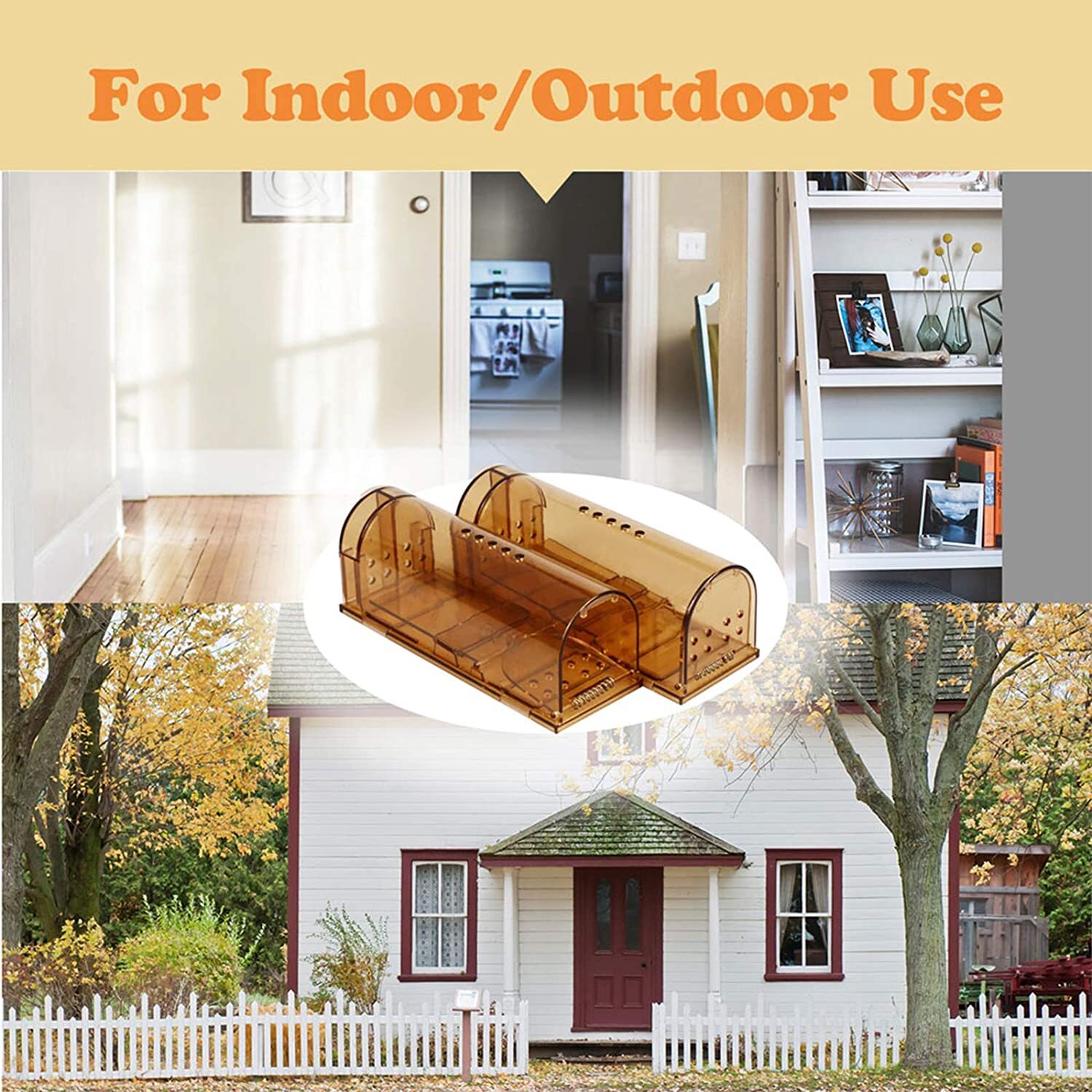 Humane Mouse Traps - 2 Pack - Live Catch and Release - #1 Best Selling Mousetrap