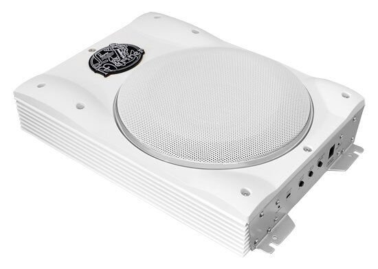 New Lanzar AQTB8 - 8'' 1000 Watts Low-Profile Super Slim Active Amplified Marine