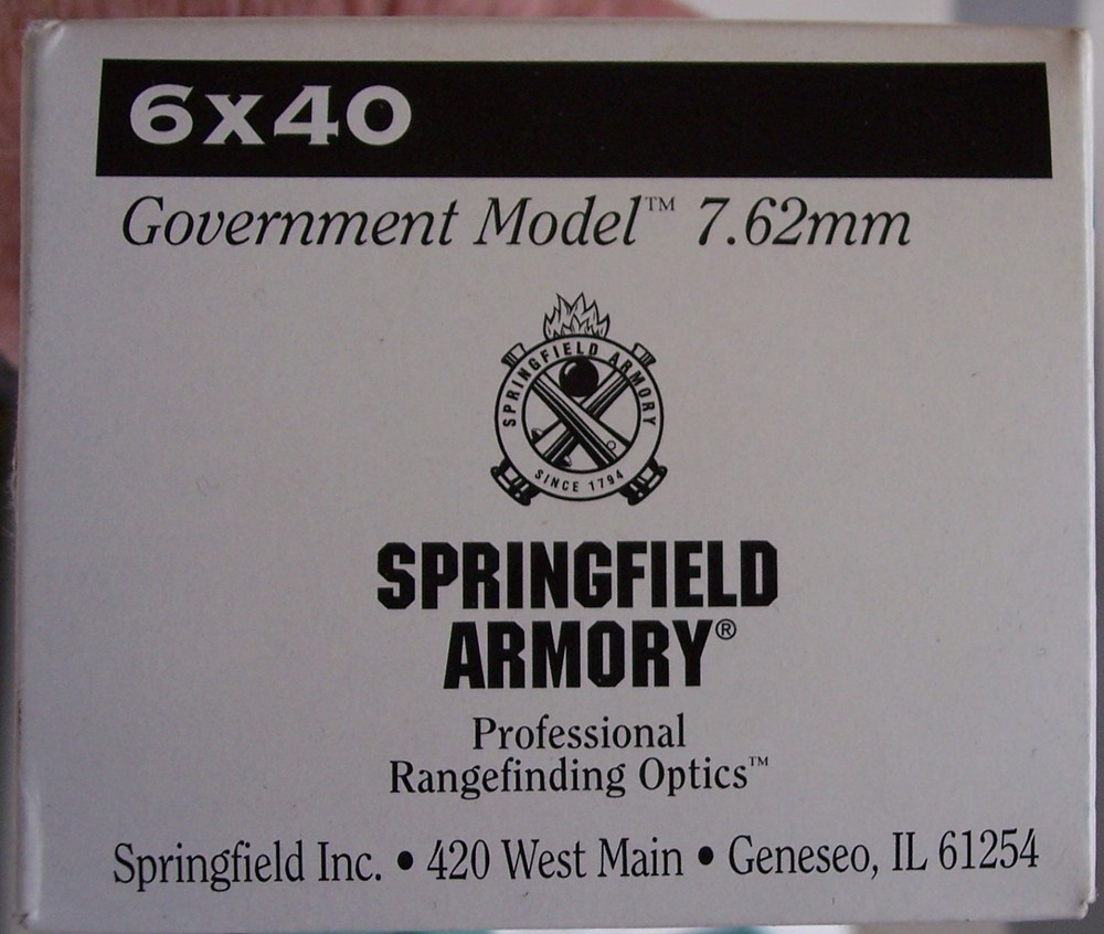 Springfield Armory 6x Sniper Scope .308 Used