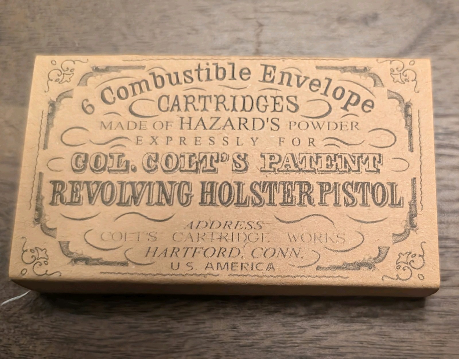 Paper Cartridge Boxes: .44 Caliber Split Clamshell Style for Army Revolvers