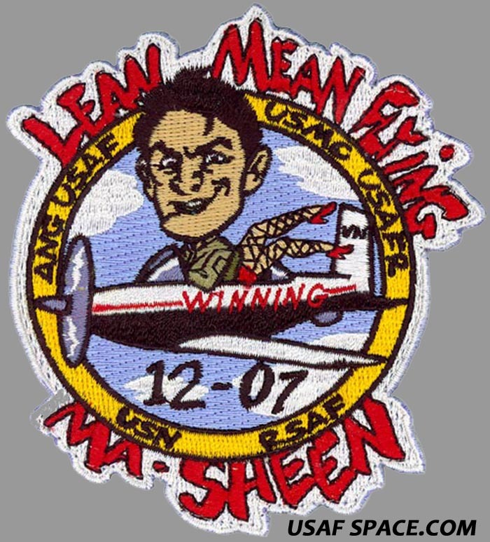 USAF PILOT TRAINING CLASS 2012-07 LEAN MEAN FLYING MA-SHEEN ORIGINAL PATCH
