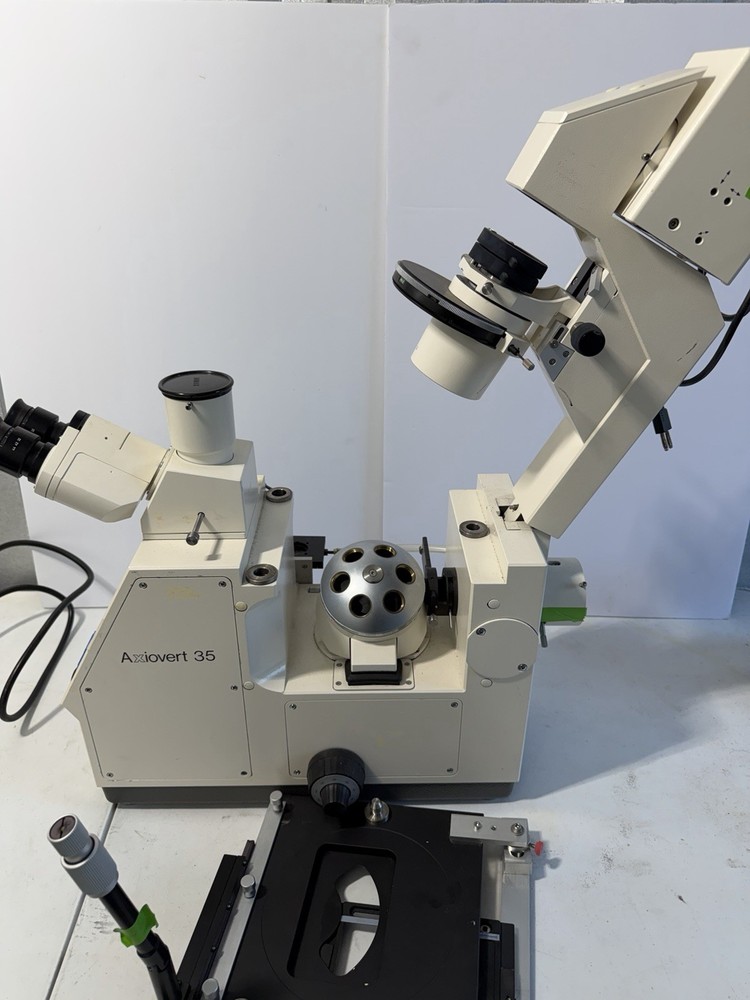 Zeiss Axiovert 35 Microscope As Is
