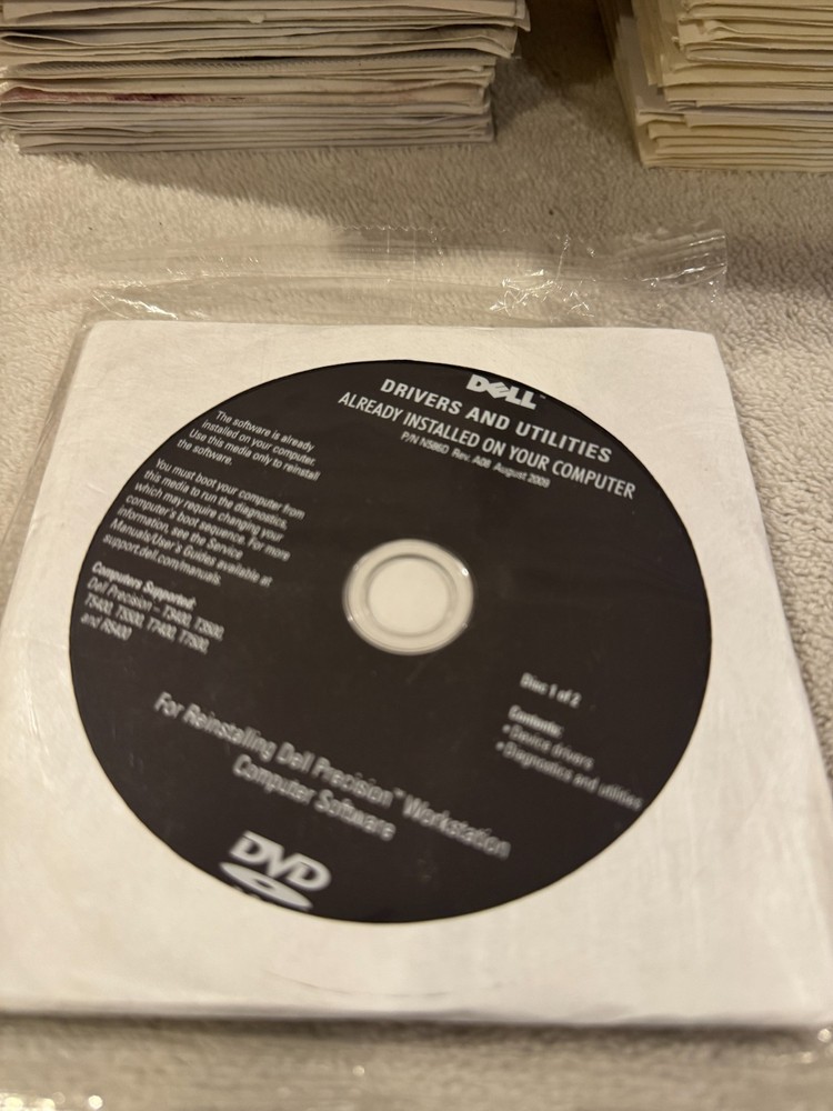 Dell Reinstalling Dell Precision Workstation Computer Software