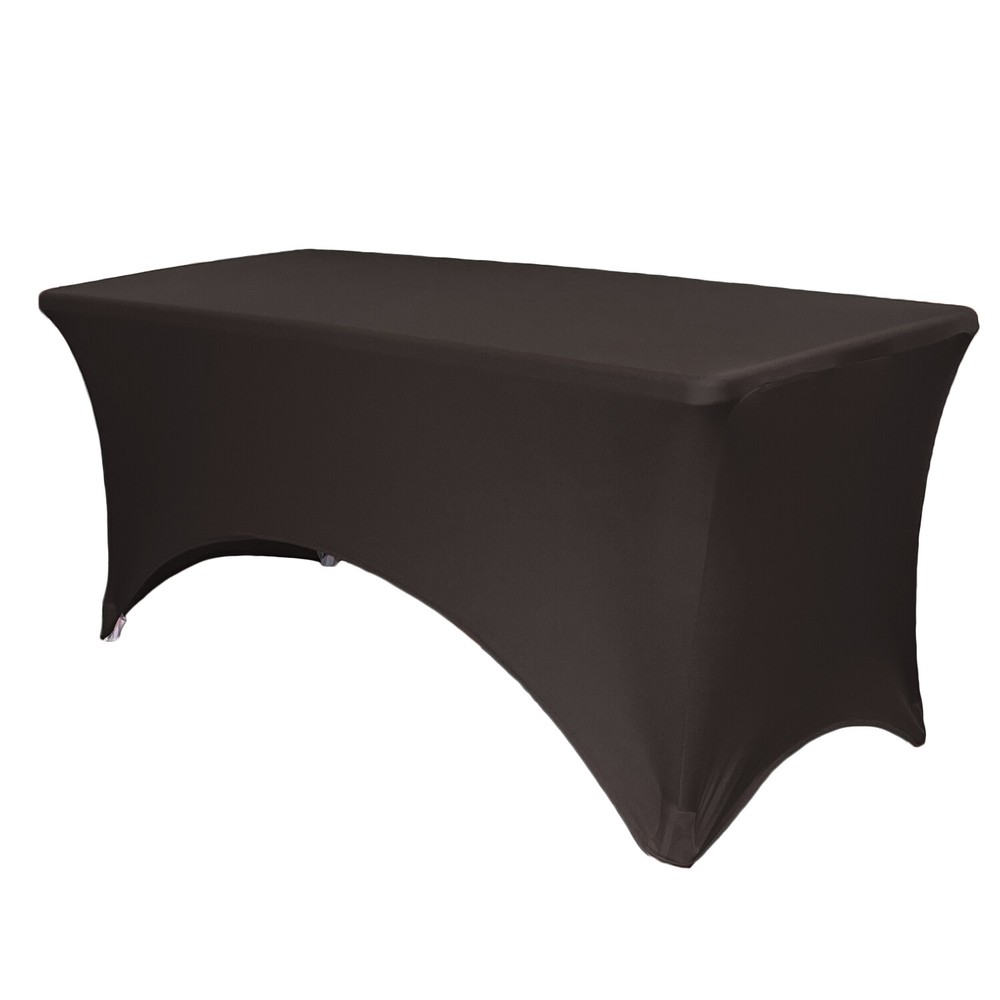 6 ft Rectangular Fitted Spandex Tablecloths, Party Folding Elastic Table Covers