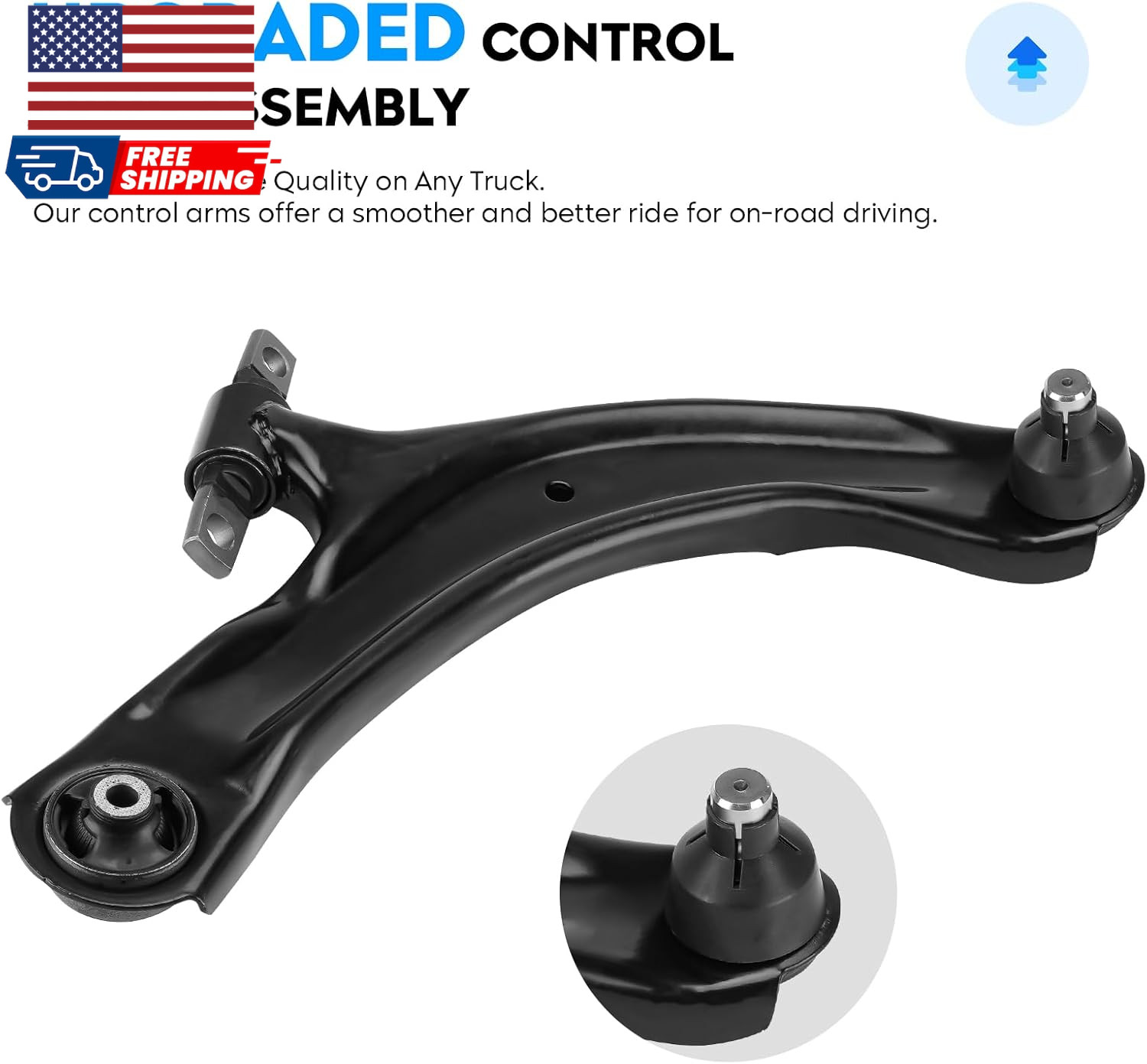 Front Lower Control Arm + End Link for Nissan Rogue 2008-2013 & Select 2014-2015