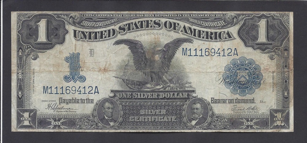 $1   1899 SILVER CERTIFICATE  @  BLACK EAGLE  @