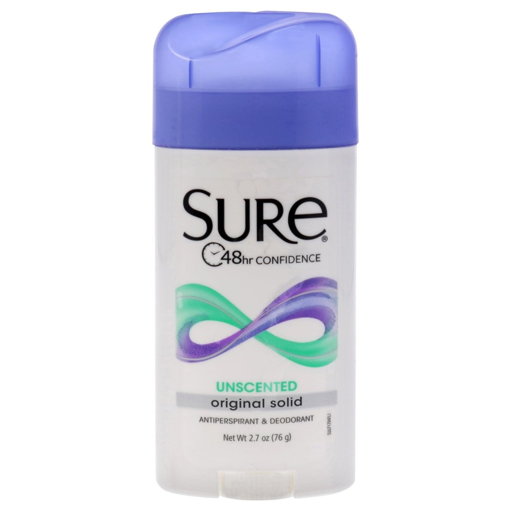 Sure Deodorant Original Solid, Unscented (Pack of 6)