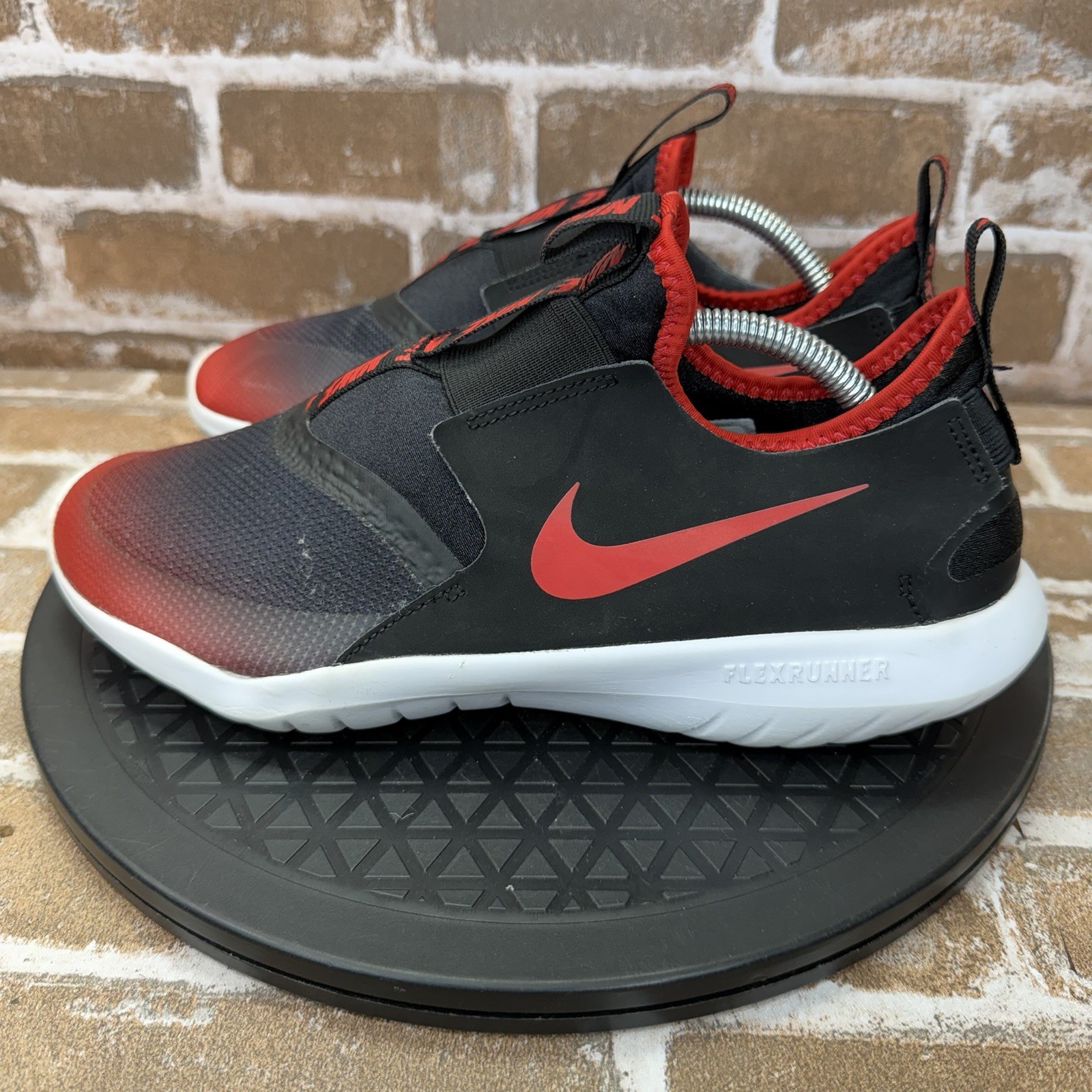 Nike Flex Runner University Red Running Shoes AT4662-607 Boys Youth Size 6.5Y