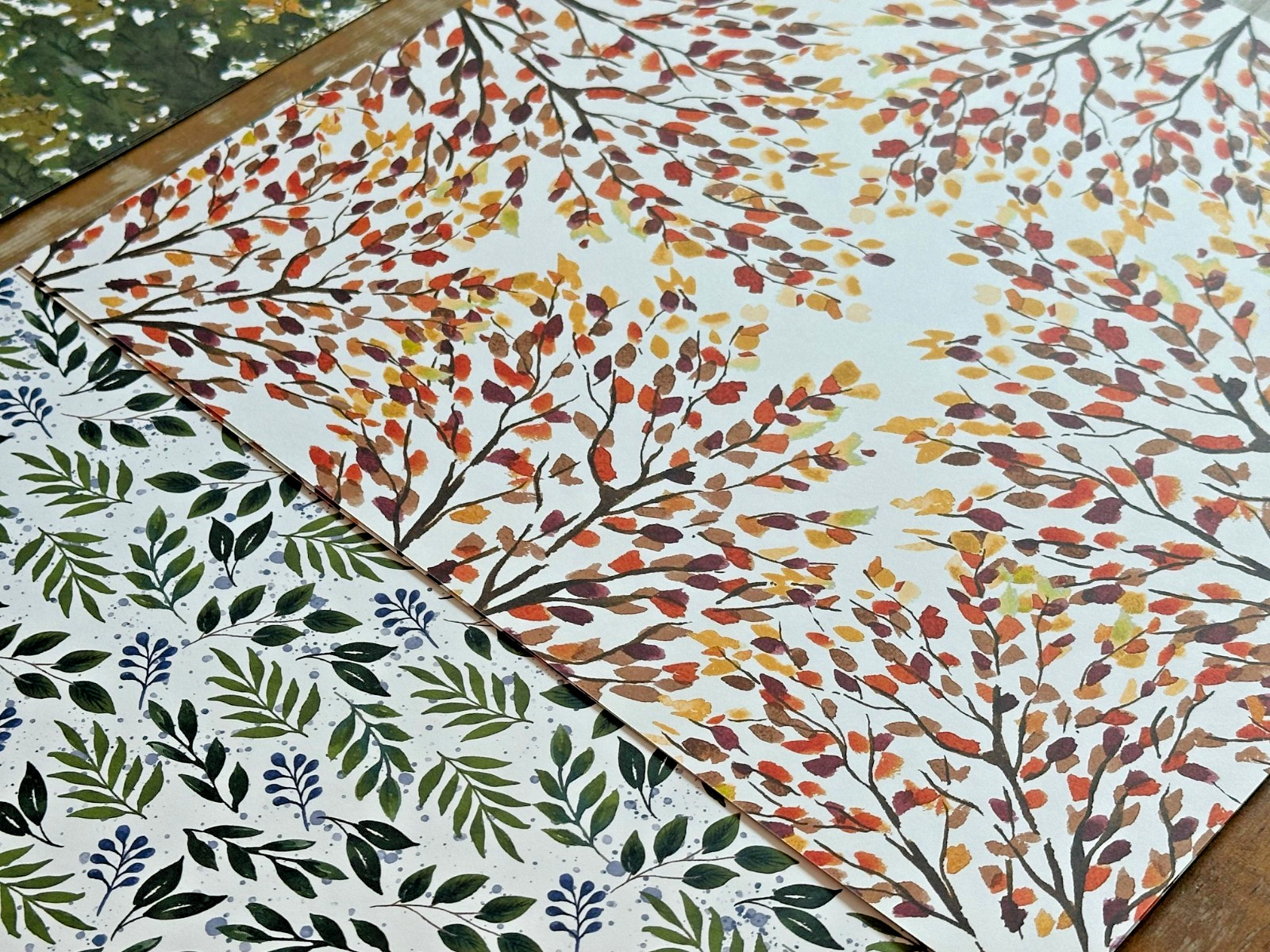 Stampin' Up DSP Fine Art Floral, Beauty of the Earth, You're a Peach DSP 12 x 12