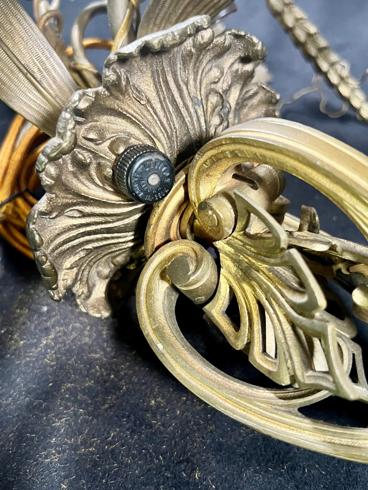 Antique Candelabra Table Lamps, set of 2 (Not Working -for parts or Restoration)