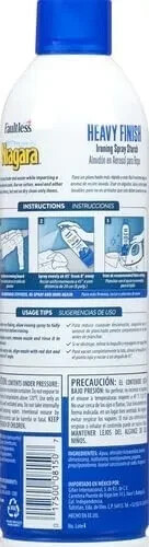 Faultless Niagara Heavy Finish Ironing Spray Starch; Pack of 3 - 20 oz/bottle