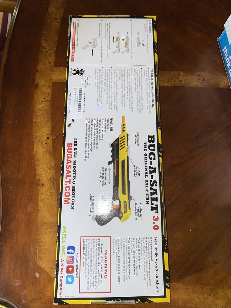 Damaged Box Authentic BUG-A-SALT Reverse Yellow 2.5 Bug-Beam Laser Combo