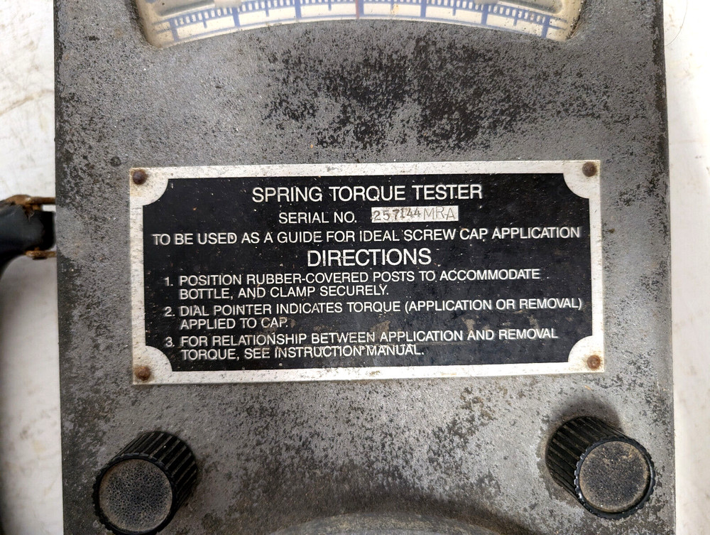 Screw Cap Torque Testing Machine, Newton-Meter Spring Torque Tester
