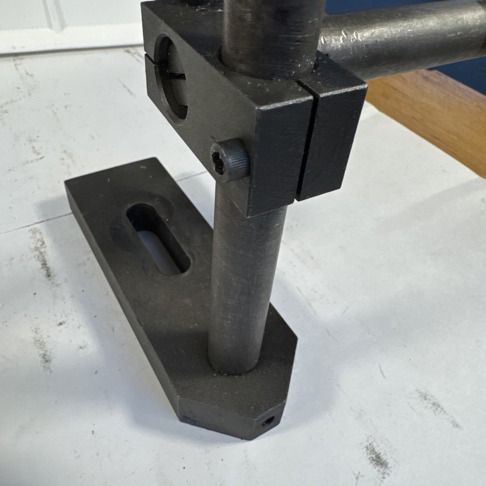 Adjustable Mill Stop with Slotted Clamp 8” Height -Hardened Steel -Heavy Duty