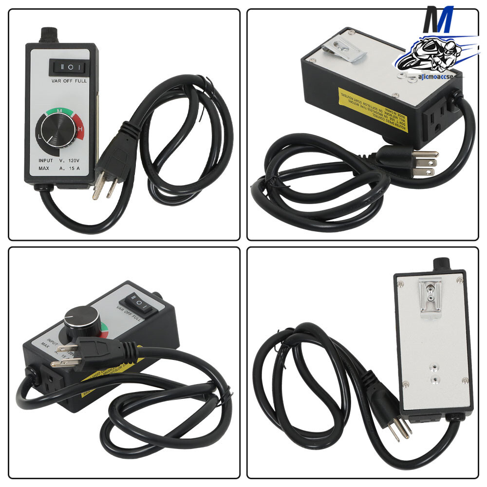 Variable Speed Controller For Router Fan Electric Motor Rheostat 120V Adjuster