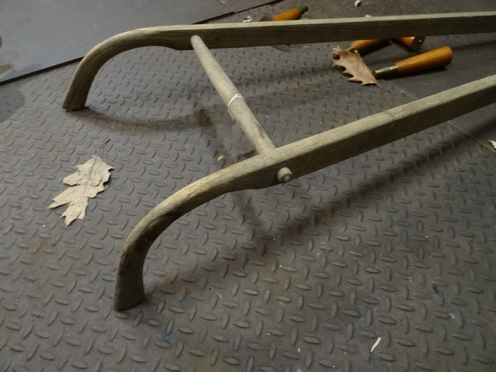 planet jr Curved wooden Handel For Wheel Hoe